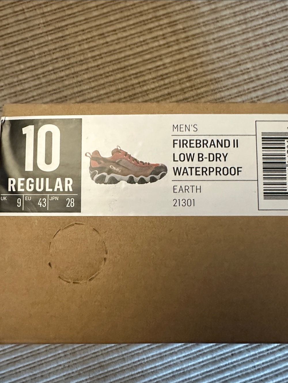 Oboz - Earth Firebrand II Low B-Dry Waterproof Men's Boots - Brown/Gray